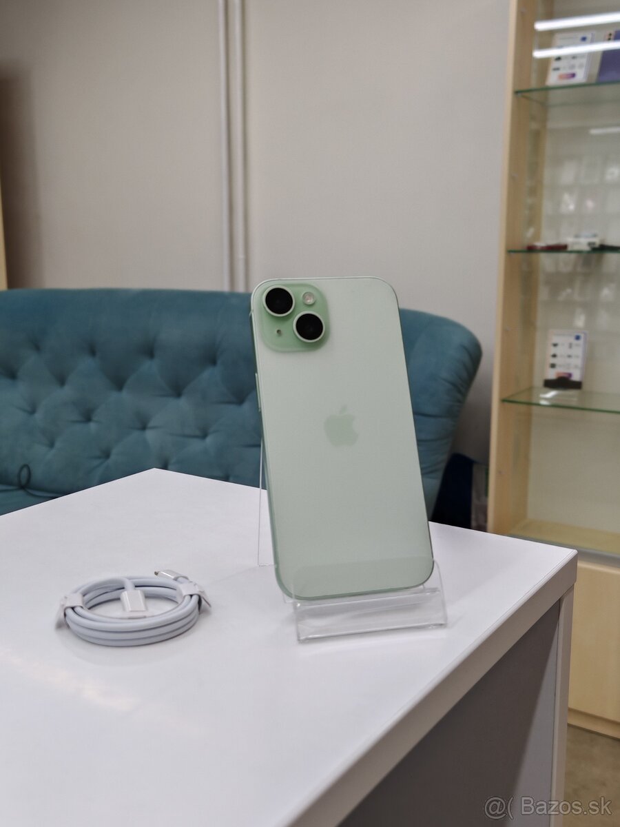 IPhone 15 128GB Green | ZÁRUKA 2 ROKY