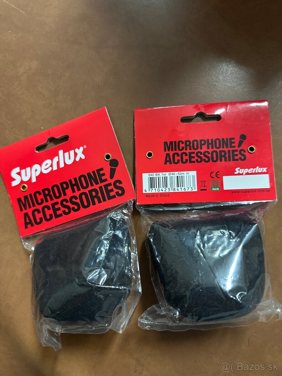 Superlux microphone accessories a držiaky na mikrofóny