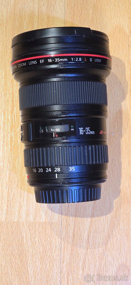 Predám širokouhlý objektív Canon EF 16-35mm f/2.8L II USM