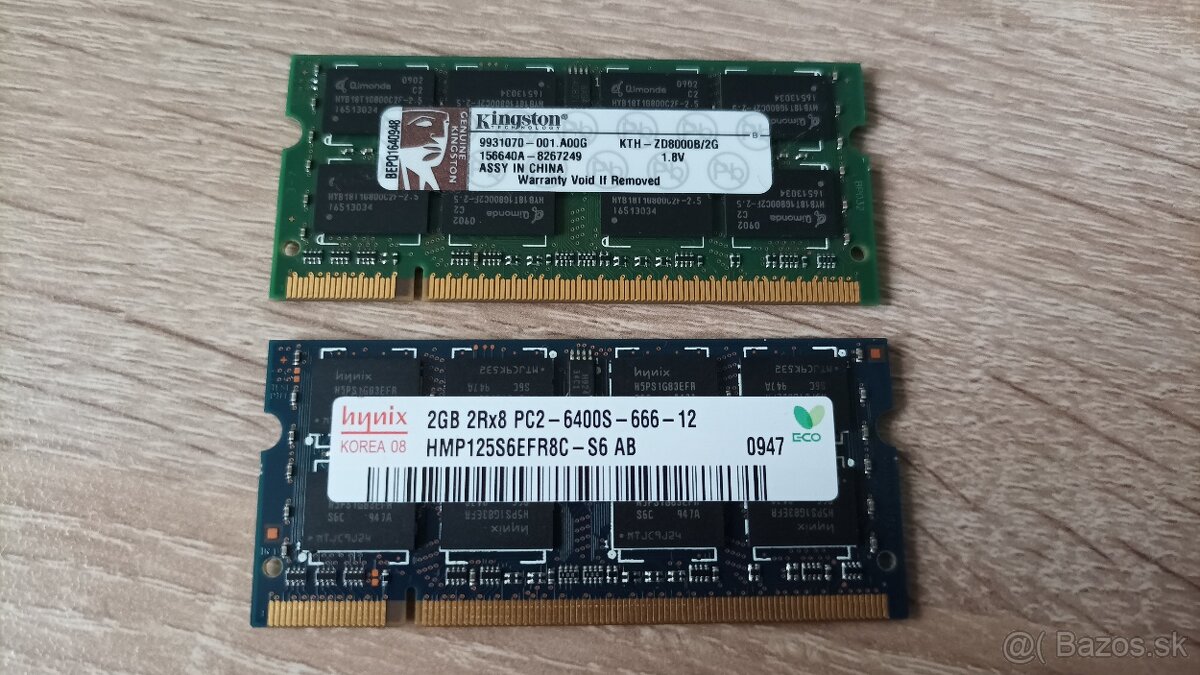 2x 2GB DDR2 SO-DIMM do notebooku