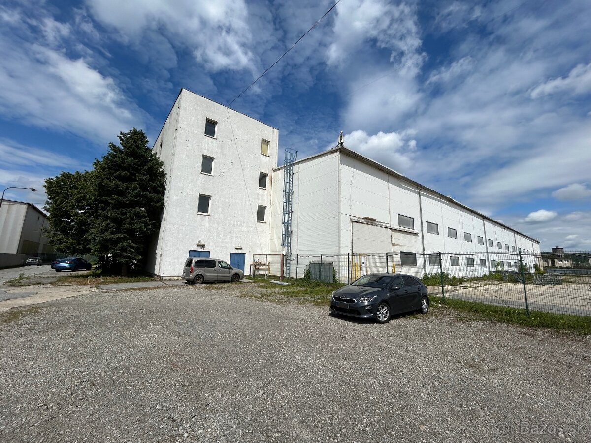 Skladová, výrobná hala a administratívna budova - prenájom