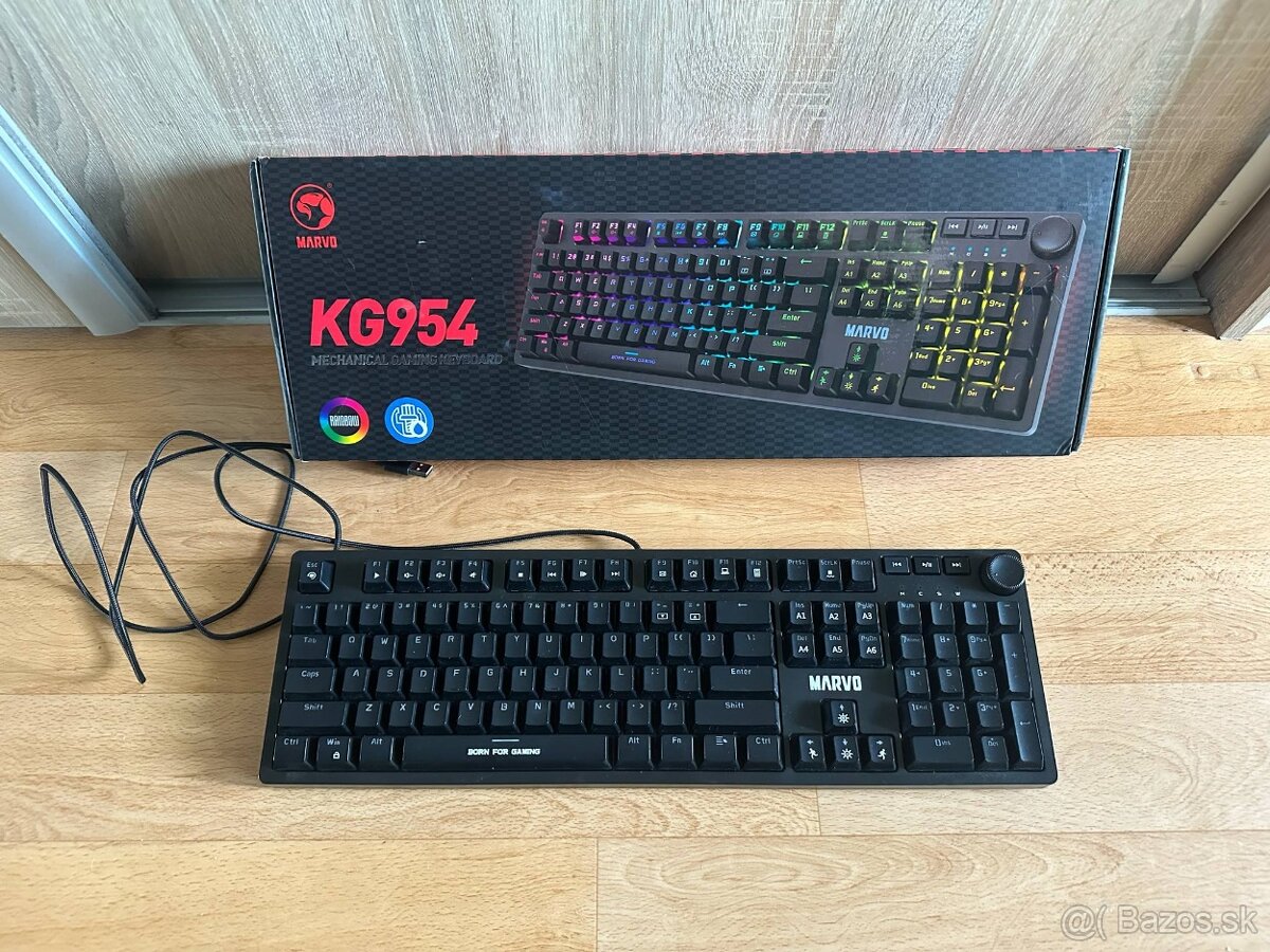 mechanická klávesnica Marvo (KG954EN-B, Outemu Blue)