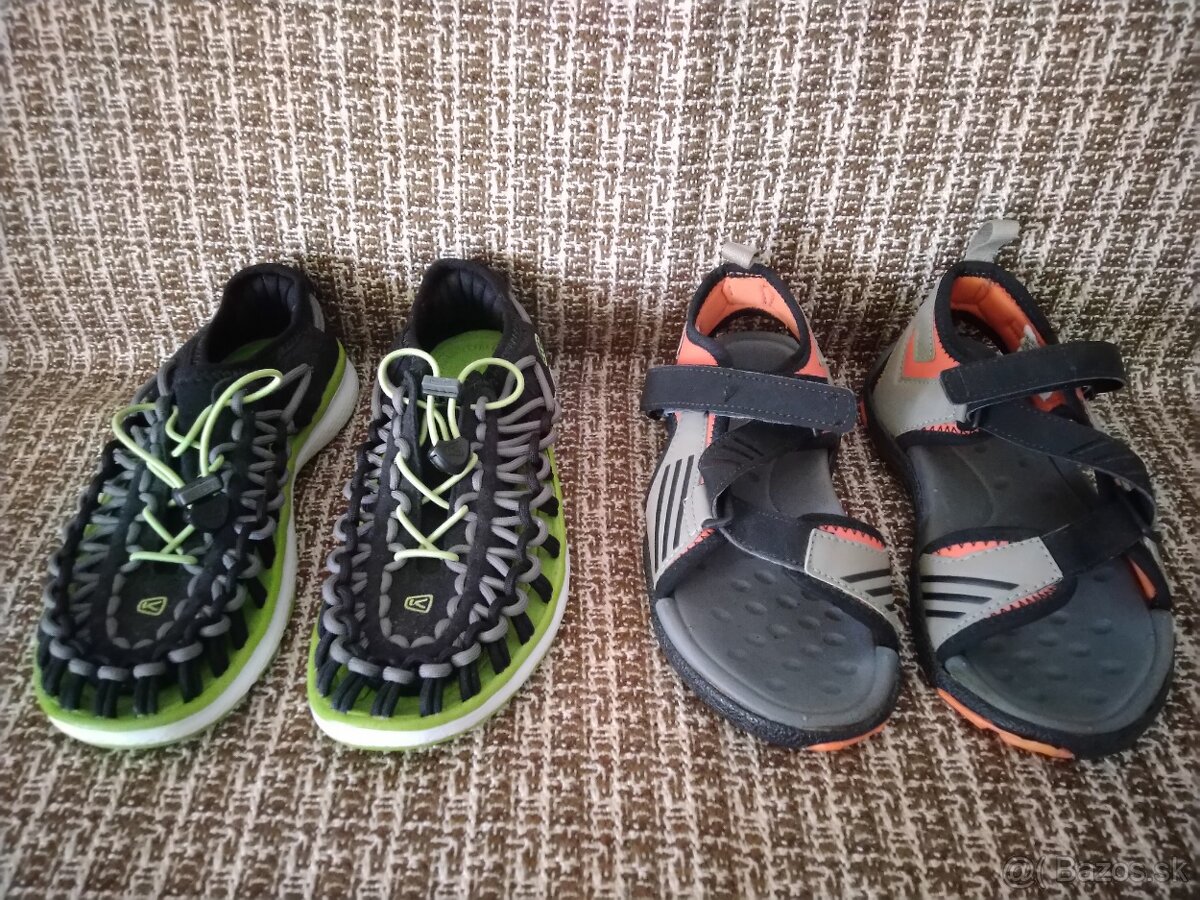 Letná obuv KEEN a ADIDAS