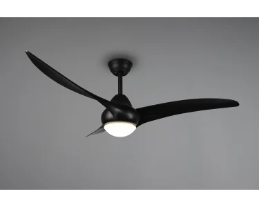 PREDÁM Čierne Stropné LED svietidlo Alesund s ventilátorom