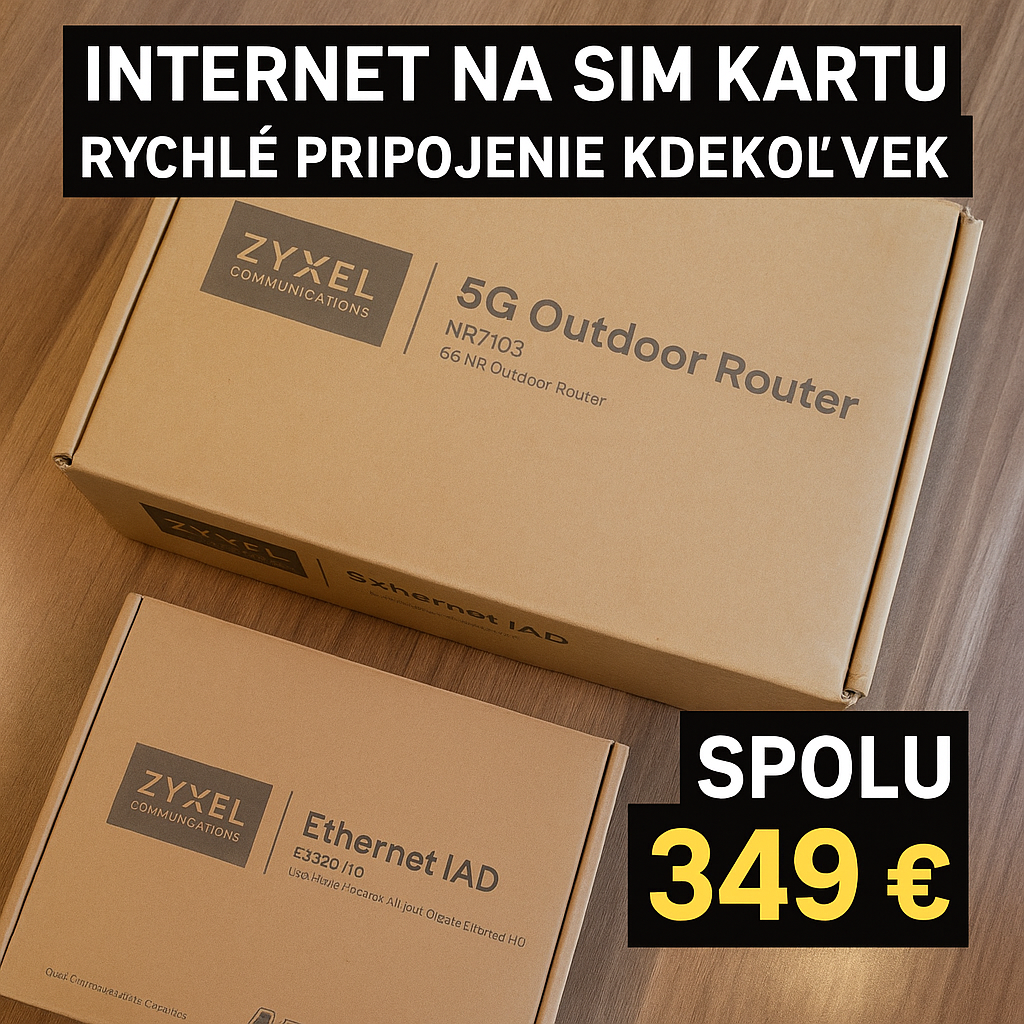Predám 2 zariadenia Zyxel - internet kdekoľvek, bez káblov