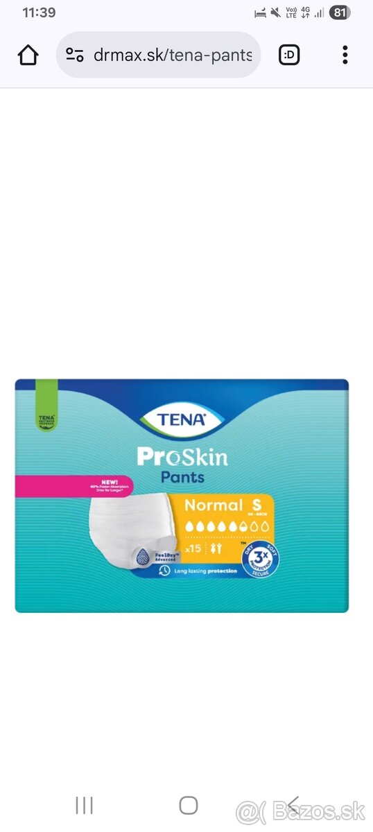 Plienkove nohavicky diskretne