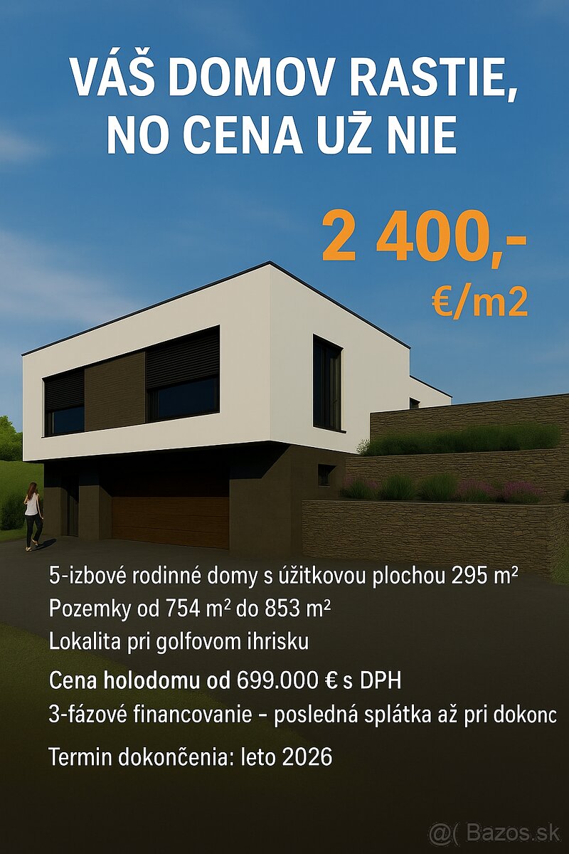 Exkluzívne RD v novej lokalite Malá Ida – Líščie údolie
