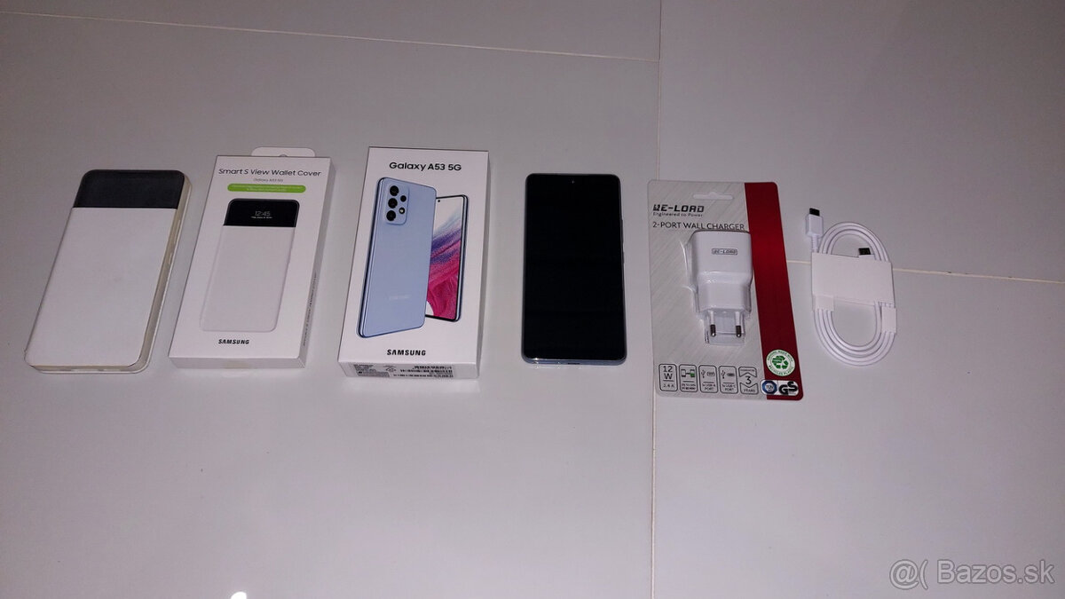Samsung A53 modrý + orig. púzdro