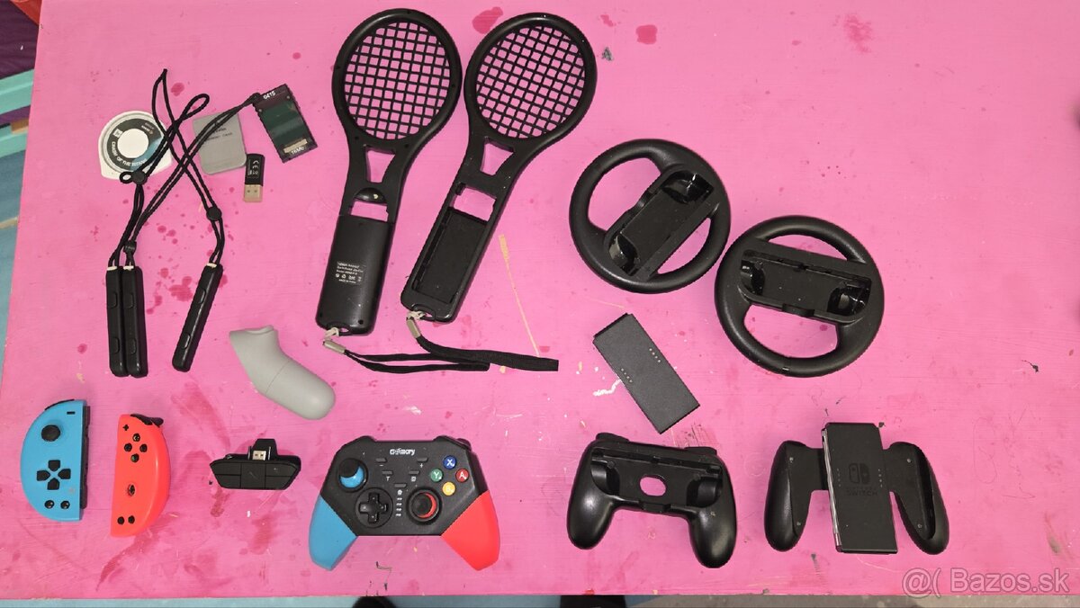 Nintendo switch ovládač a príslušenstvo