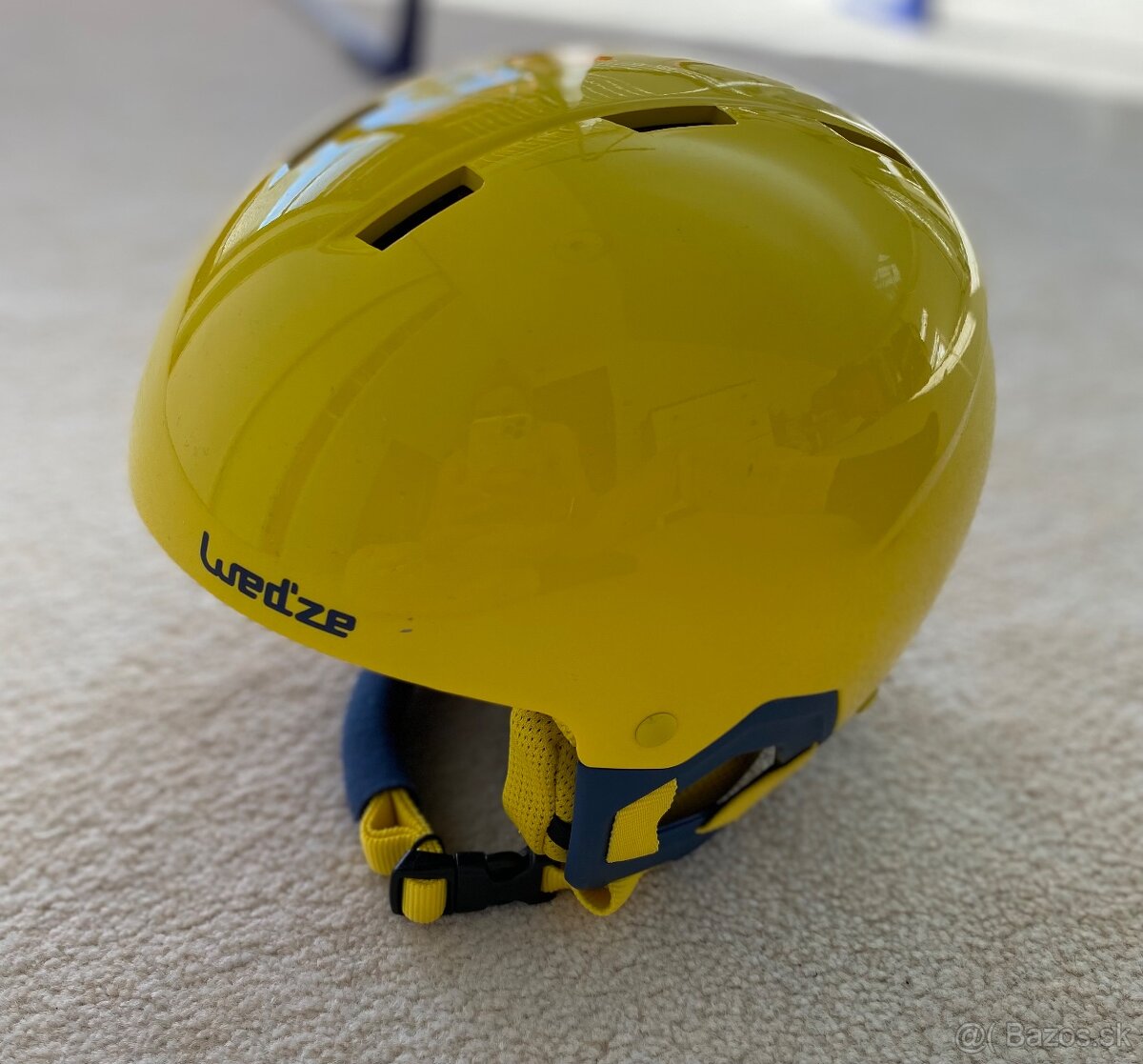 Detská lyžiarska prilba H-KID 500 žltá, veľkosť 48-52cm