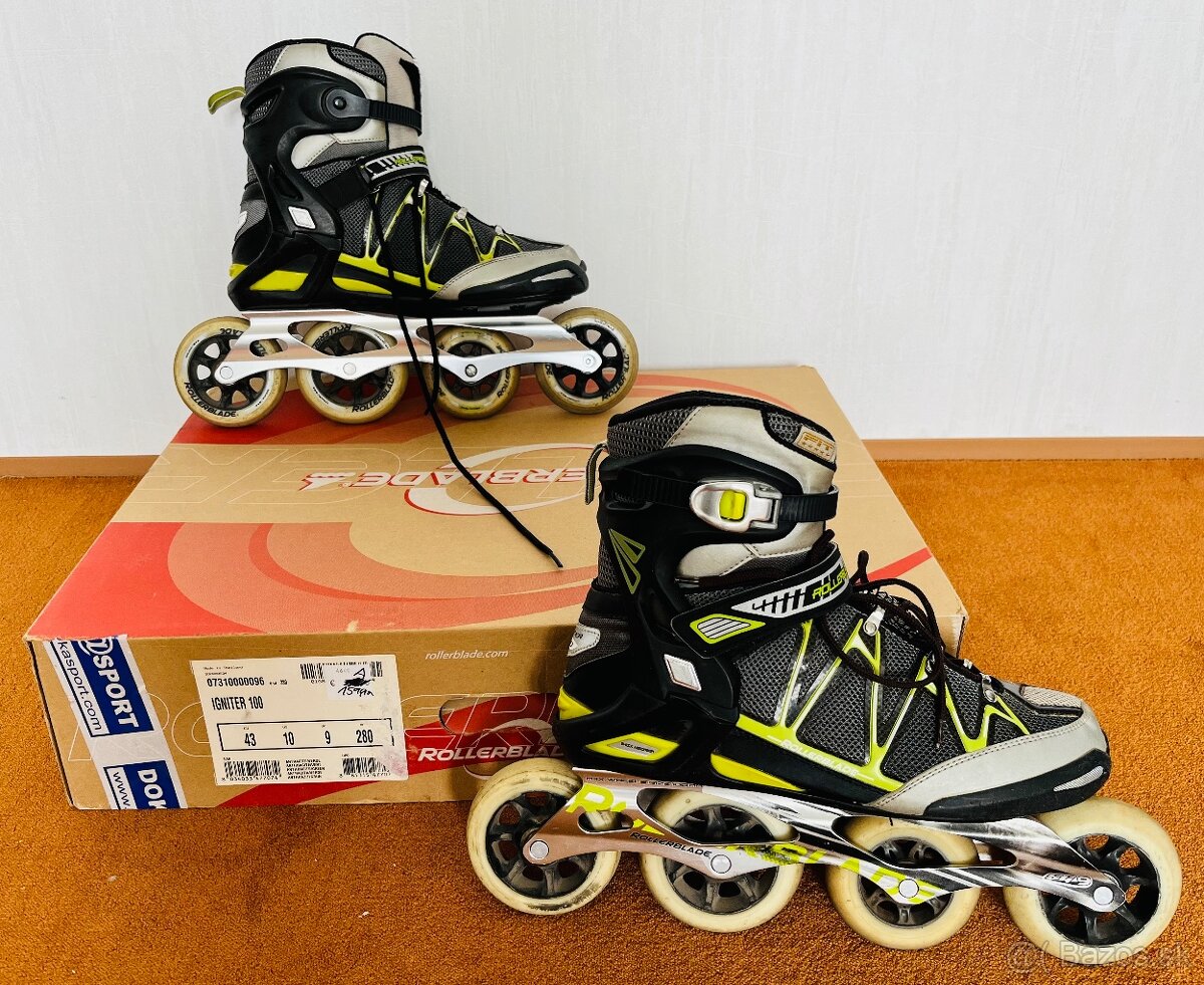 Korčule pánske č.43, 100mm, Rollerblade