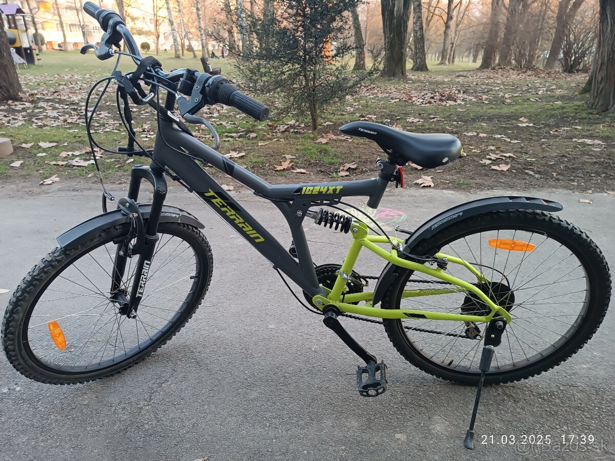Detský celoodpružený bicykel Terrain 24"