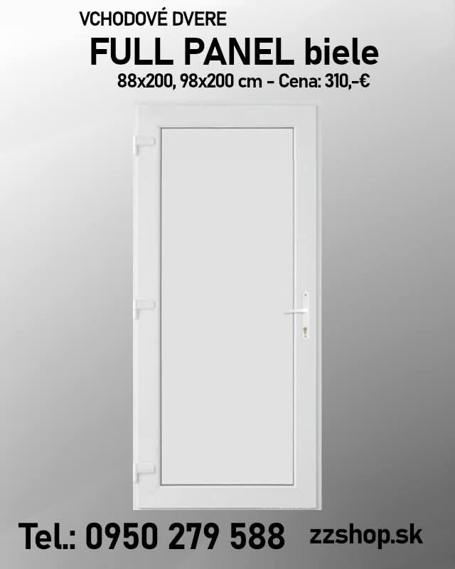 Plastove vchodove dvere FullPanel.