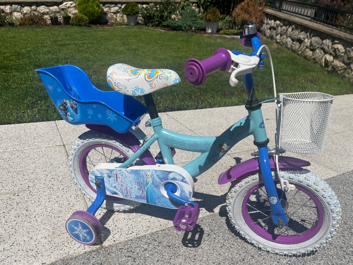 Predám detský bicykel Frozen veľkosť 12
