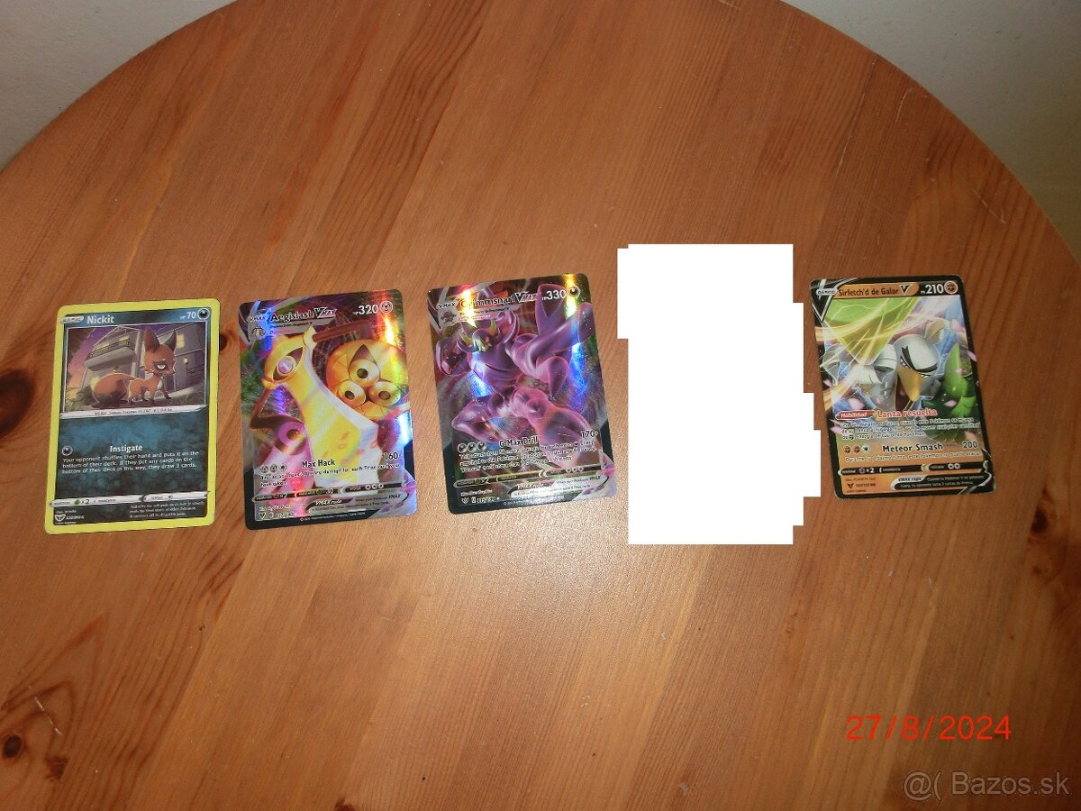 Pokémon karty 284ks