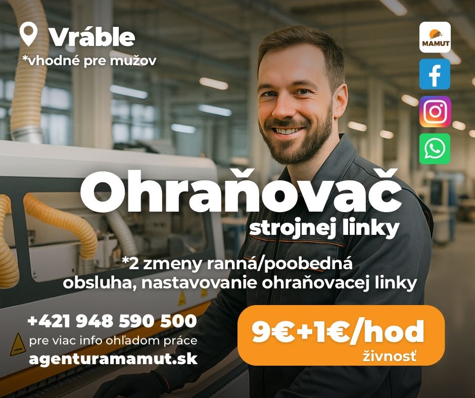 Ohraňovač lisu vo Vrábľoch - živnosť
