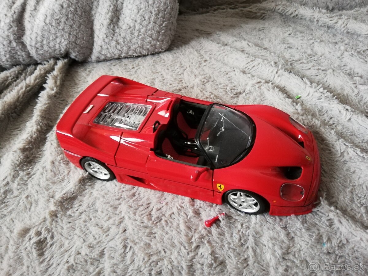1:18 poskodeny FERRARI F50 cabrio Bburago