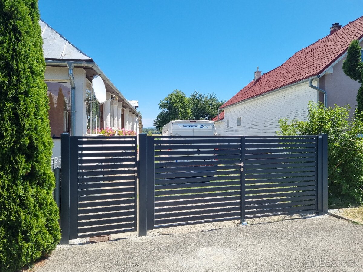 Hliníkové a kovové brány a ploty – výroba a montáž – Košice,