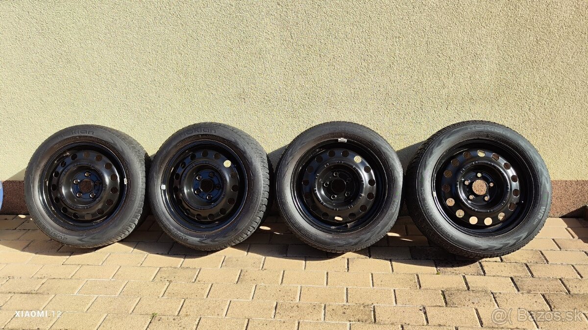 Plechové disky R16 so zimným obutím 205/55 R16