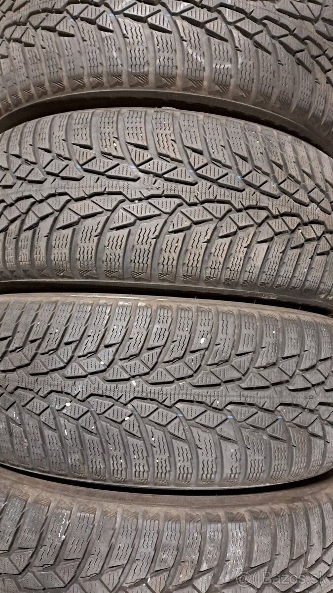 Predám 4ks jazdené zimné 215/60r16-99H Nokian