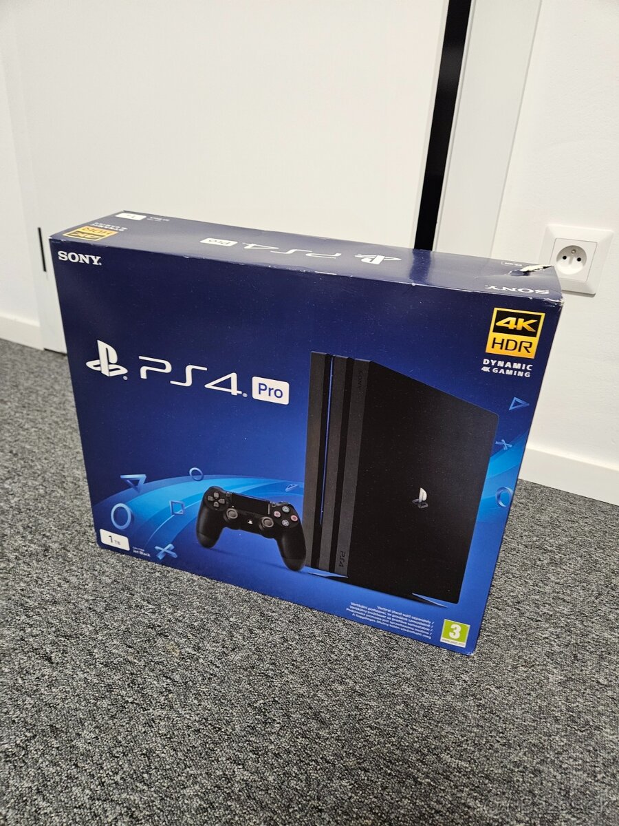 PlayStation 4 Pro – 1TB, slušný stav, 1× originál ovládač