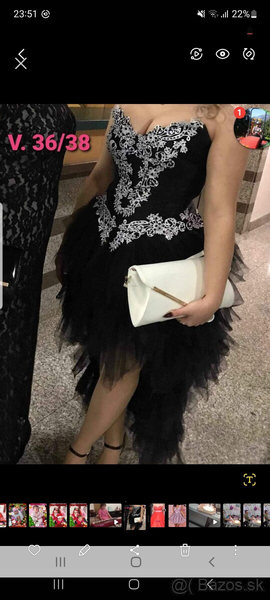 Predam saty na ples, stuzkova...