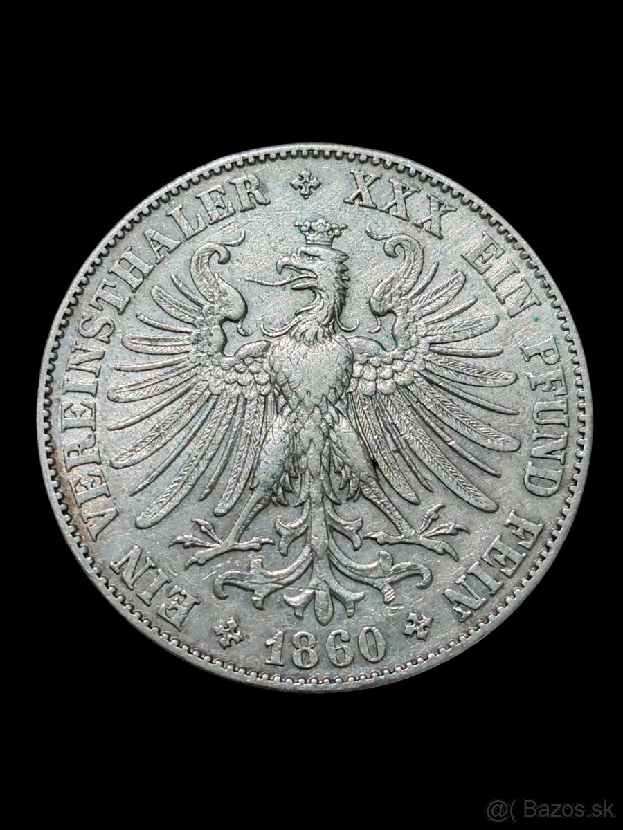 1 Toliar 1860 Franfurkt