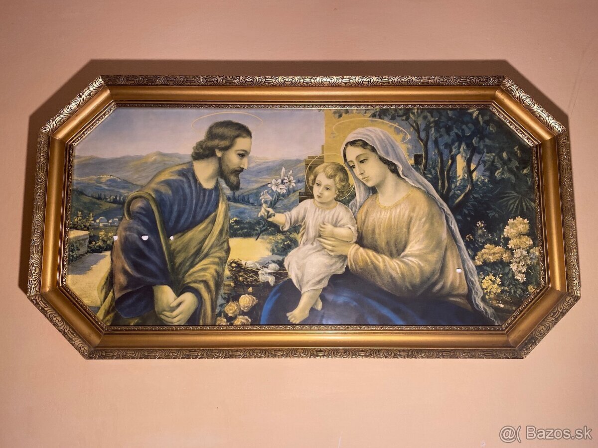Veľký náboženský obraz - Svätá rodina