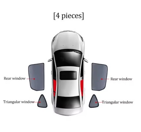 Magnetické slnečné clony do auta pre Audi E-Tron