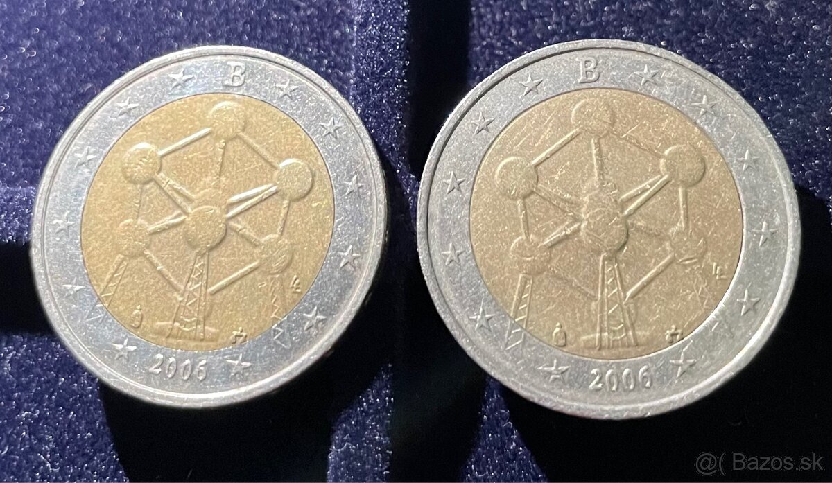 2€ Belgicko 2006 Atómium 2x