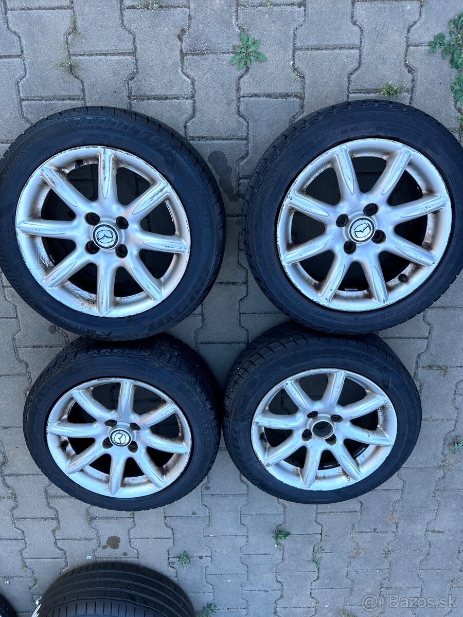 Elektróny+zimne pneu 185/55R15 4X100