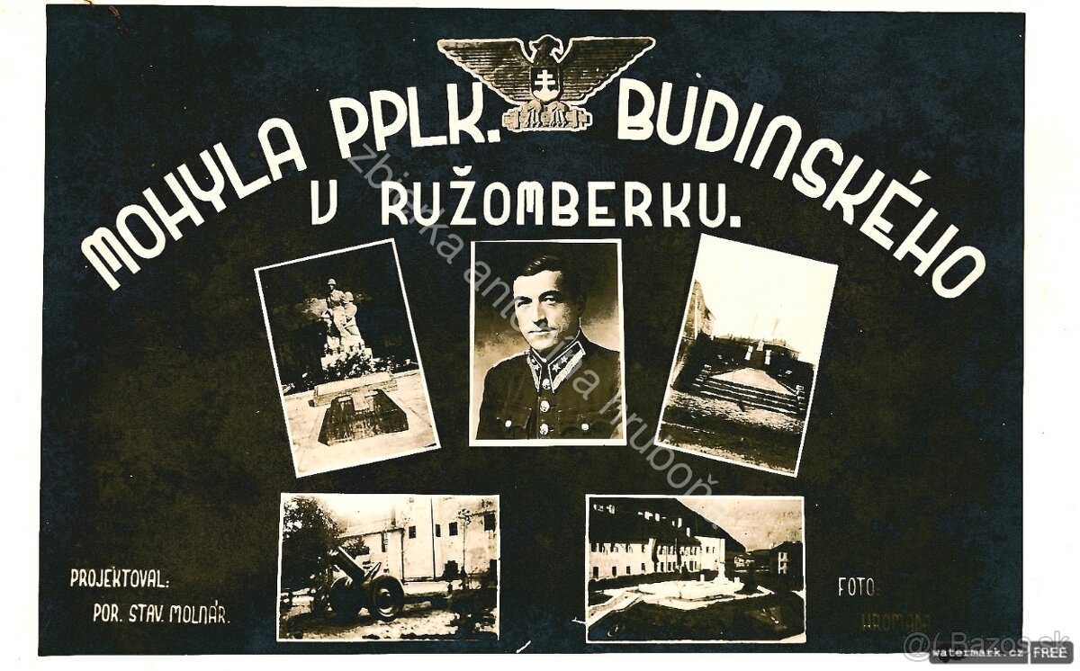 Kupim pohlanicu: MOHYLA PPLK BUDINSKEHO