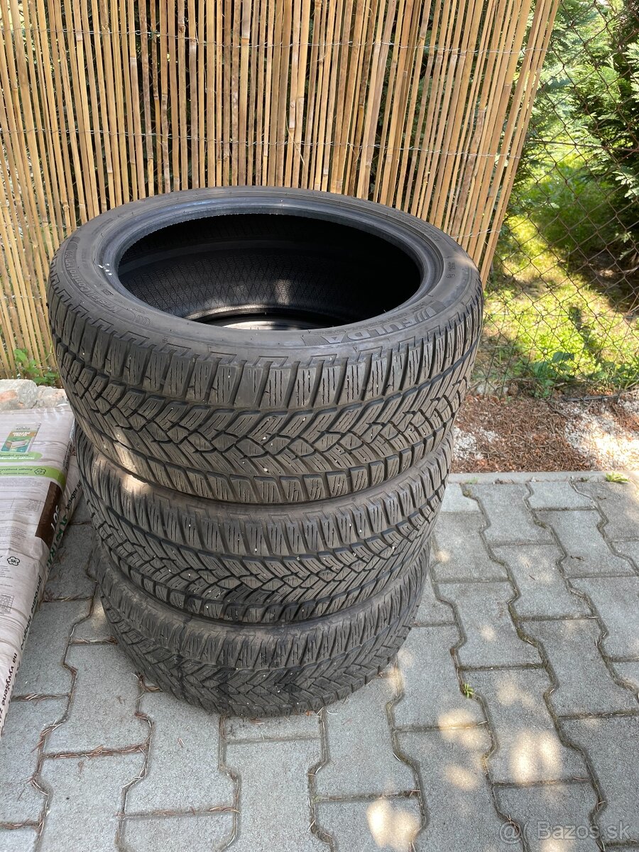 3 zimné pneu Fulda 225/45 R17, DOT 2019, 7mm – 50€
