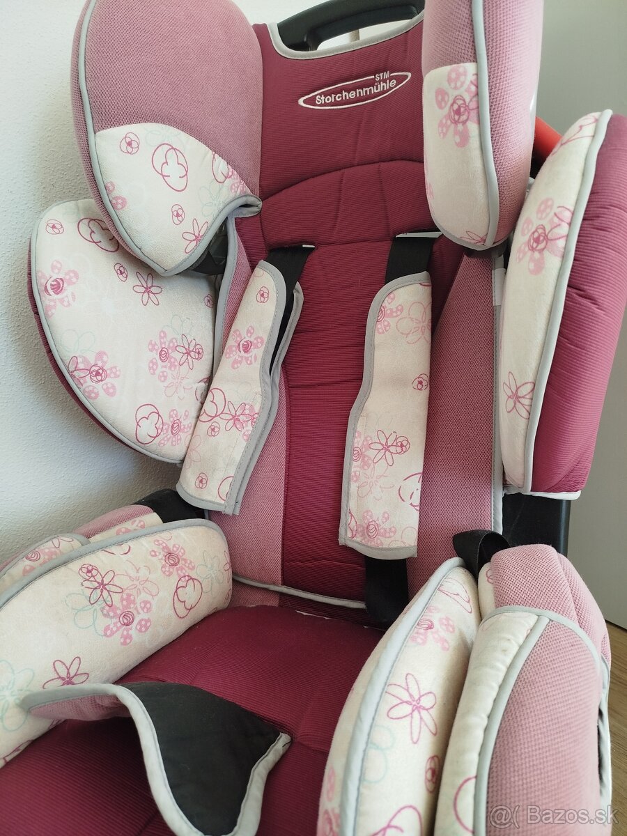 Predám ružovú autosedačku Storchenmuhle