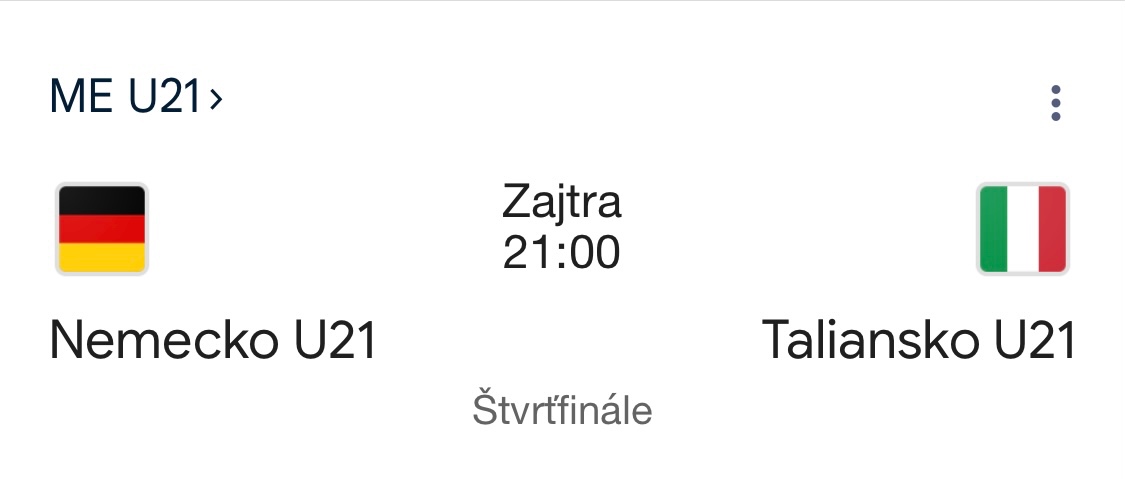 ME u 21 štvrťfinále