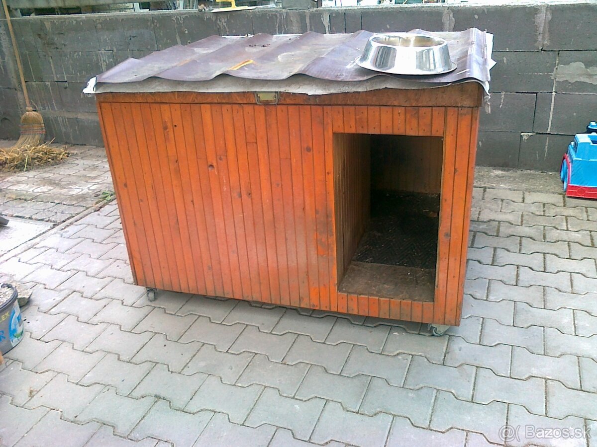 búda pre väčšieho psa, zateplená