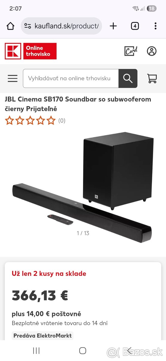 JBL Cinema SB170