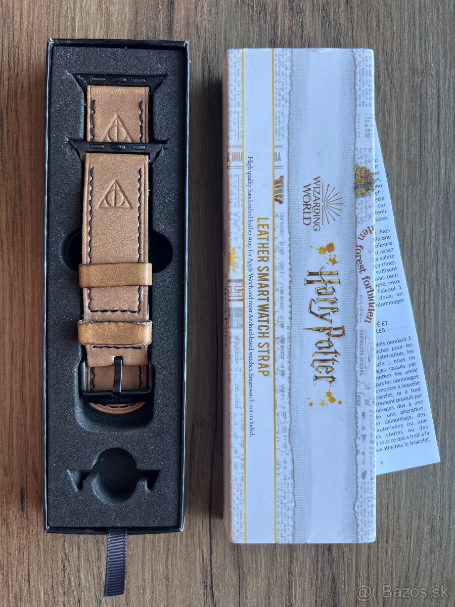 Harry Potter - Deathly Hallows kožený Smartwatch remienok