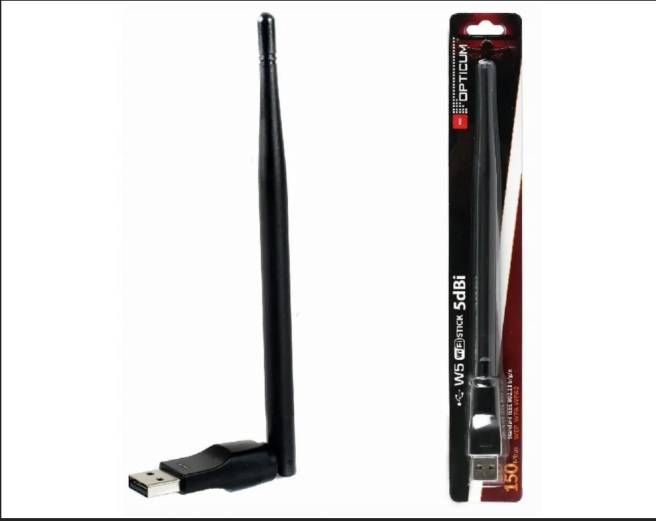 Adaptér WiFi USB 5 dBi 2,4 GHz Opticum