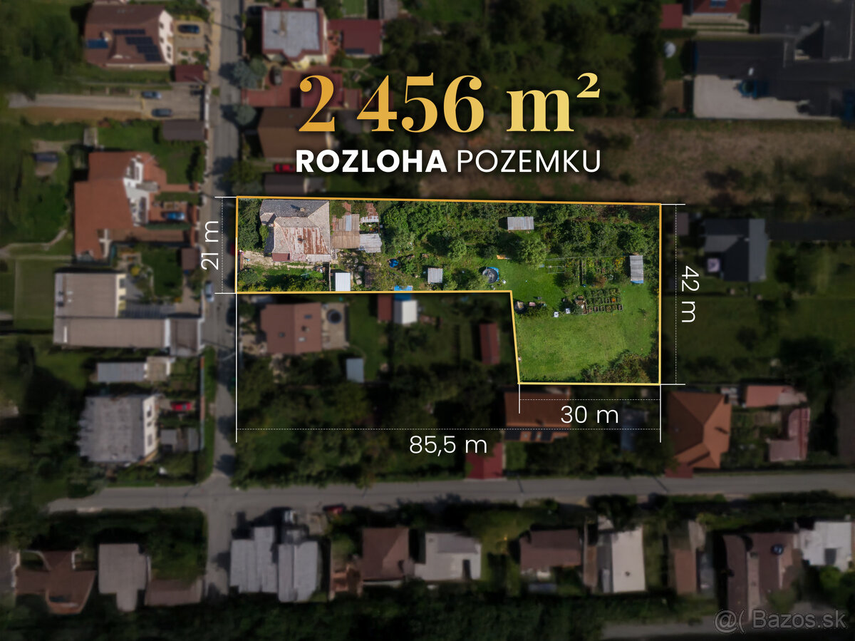 INVESTIČNÝ POZEMOK s možnosťou výstavby až 4 DOMOV | PEREŠ