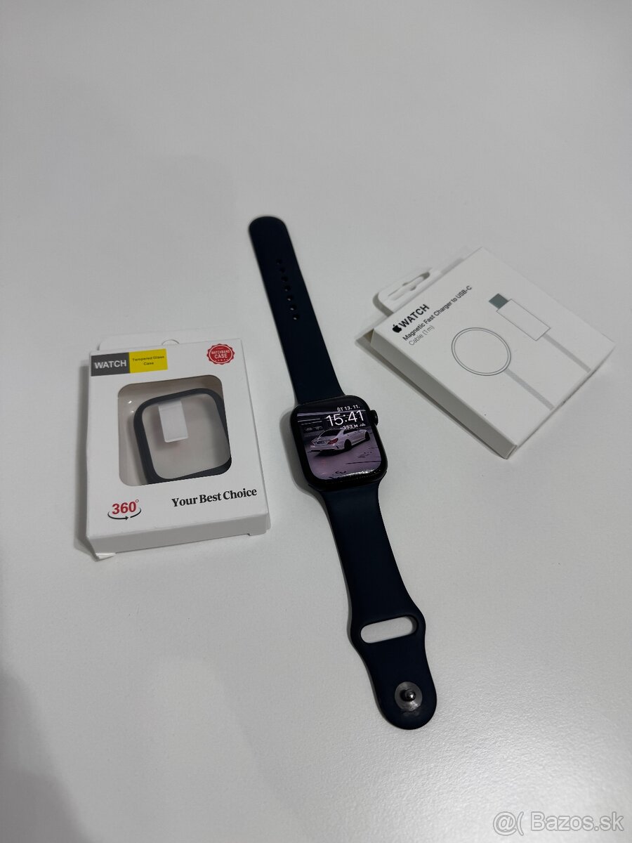 Apple Watch 9 Black 45 mm Celluar 99% batéria