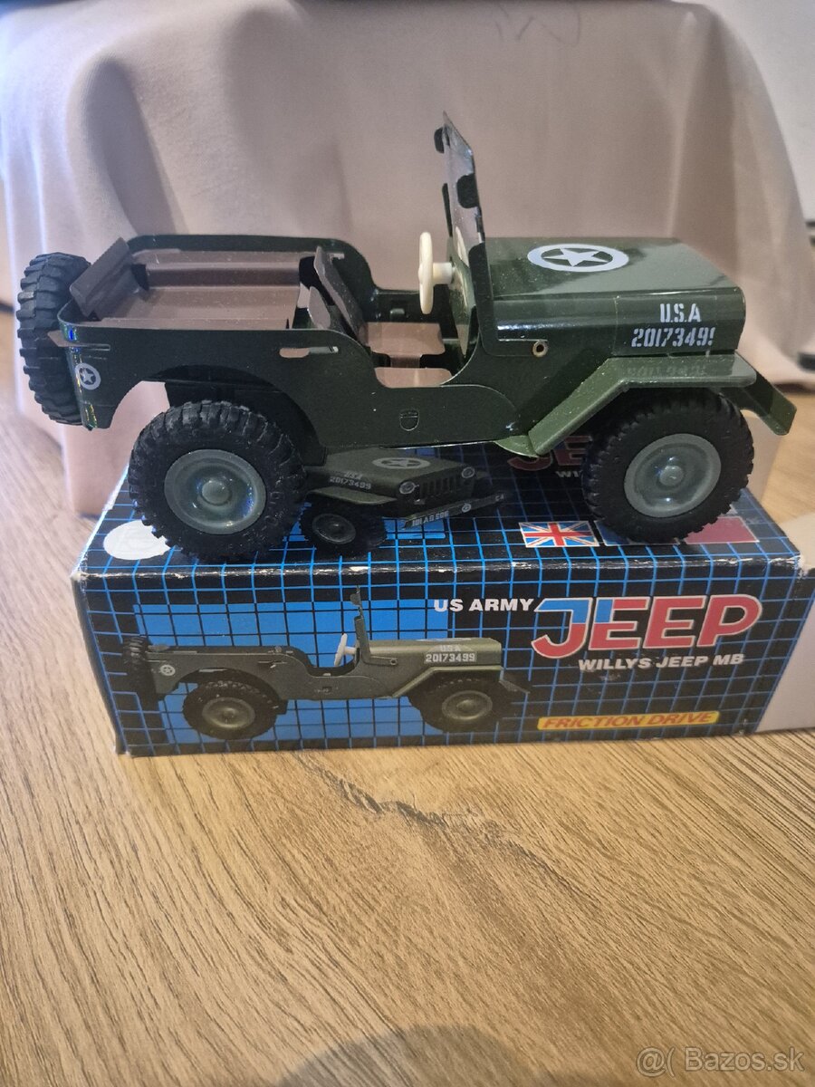 🪖 Plechové autíčko US ARMY JEEP Willys ITES