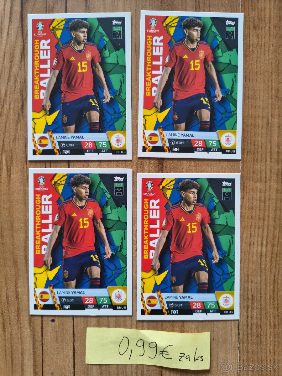 Predám futbalové kartičky - Yamal