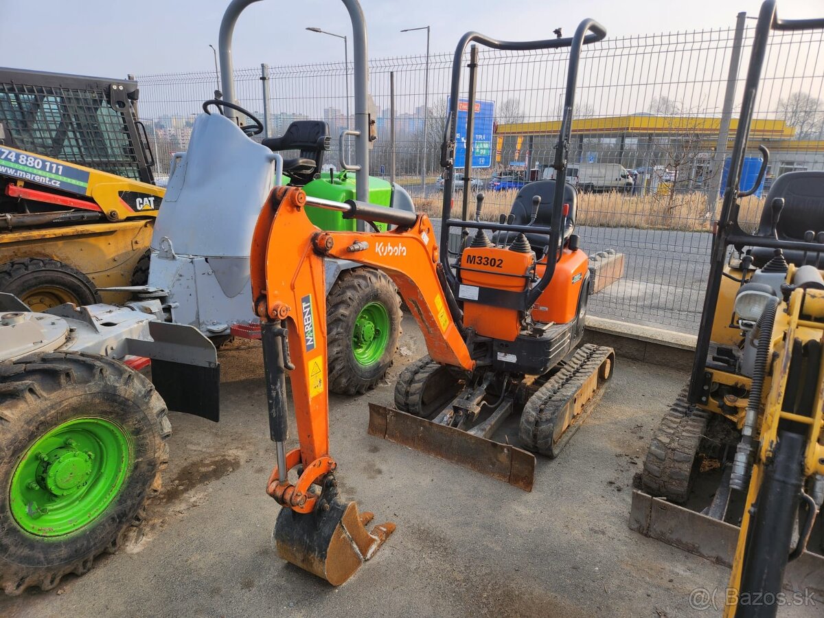 Minirypadlo Kubota U10, r.v.2019, 1241mth