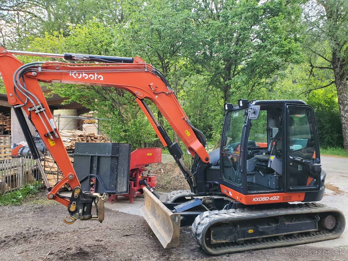 Pásový minibagr KUBOTA KX 080-4.2