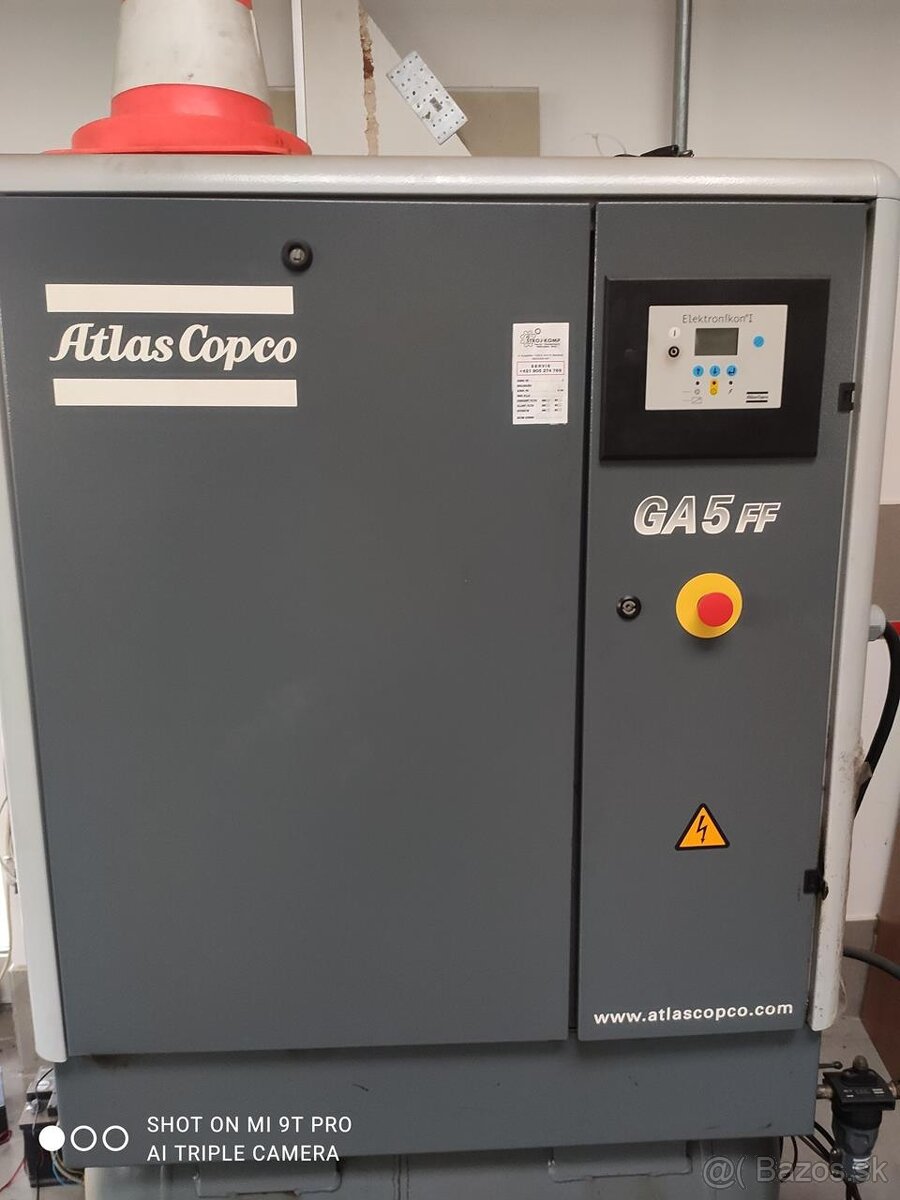 Šroubový kompresor Atlas Copco GA5 FF (8776)