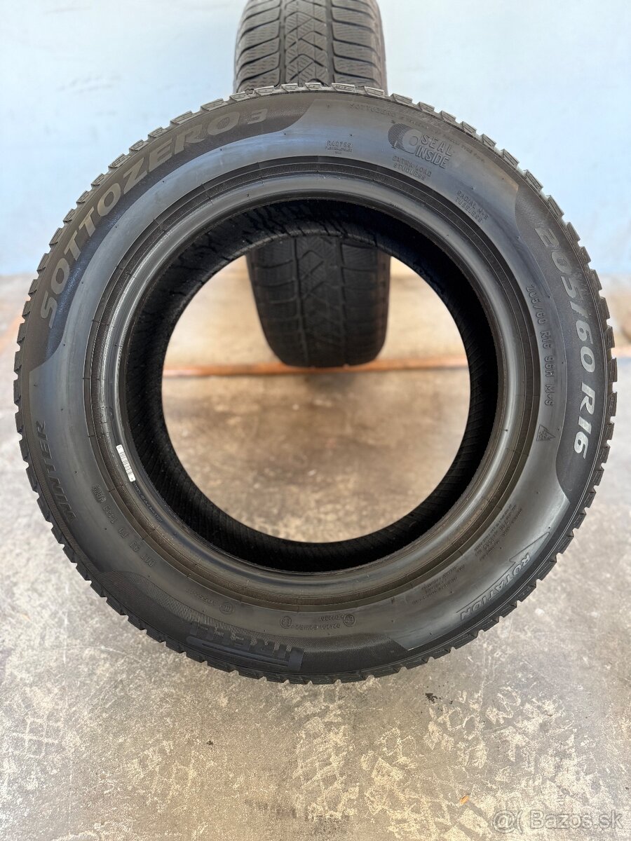 Zimné pneumatiky 205/60/16 Pirelli Sottozero 3 Winter