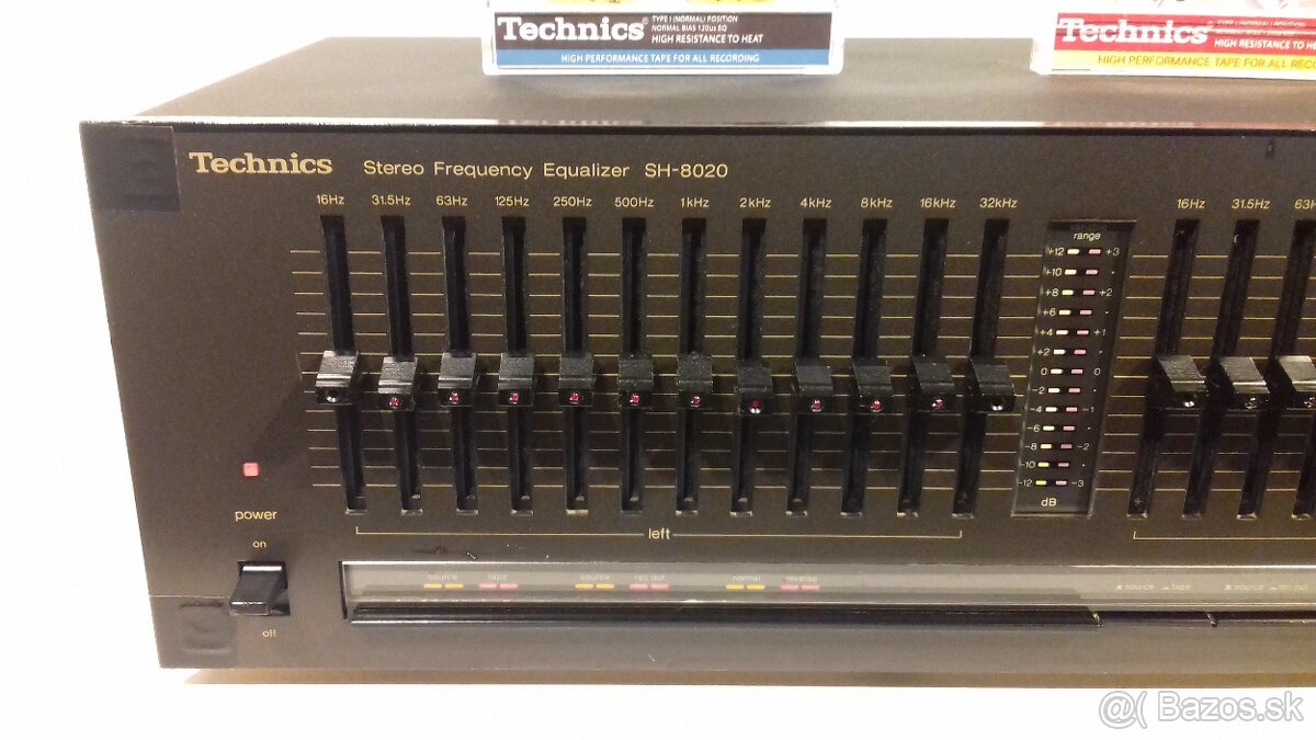 2x12 pasmovy equalizer TECHNICS SH-8020, vyroba JAPAN =ae70