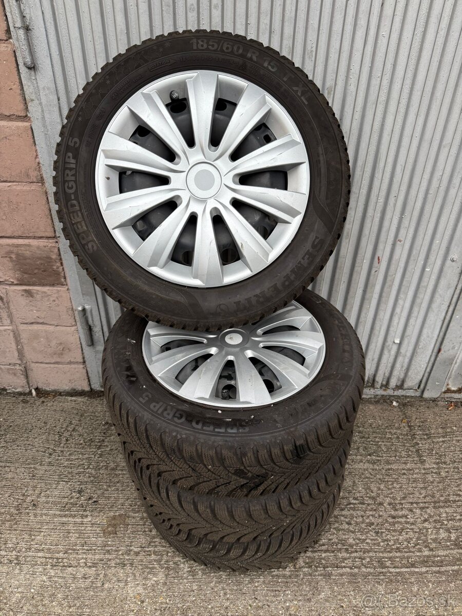 Nove zimne pneumatiky 185/60 R15 na diskoch 5x100