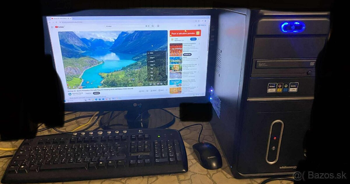 Predám kancelarski pc z win 11 intel pentium 4 gb ram 200gb